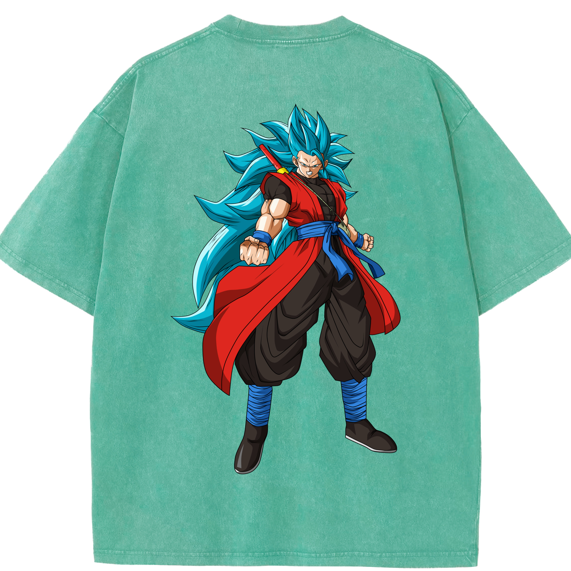（画像用） ドラゴンボール ベジット DRAGON BALL Vegetto 綿100% ヴィンテージ風 半袖Tシャツ（背面プリント）